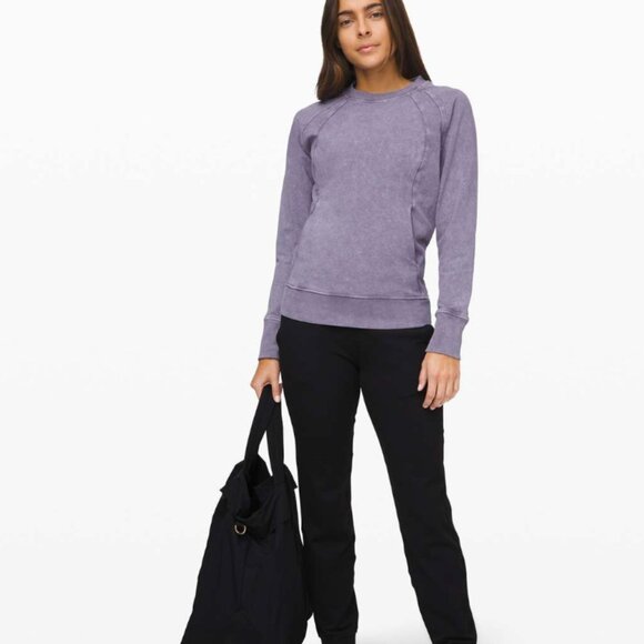 Lululemon Scuba Crew *Wash Washed Purple Quartz size 8 - Picture 5 of 9